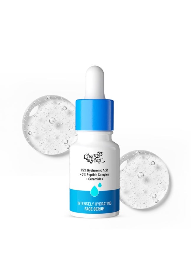 Chemist At Play Hyaluronic Acid Face Serum | With 1.5% Hyaluronic Acid Complex, 3% Peptides & Ceramides | Intensely Hydrates | Restores Firm & Plump Skin | Strengthen Skin Barrier | 10ml - Image 1