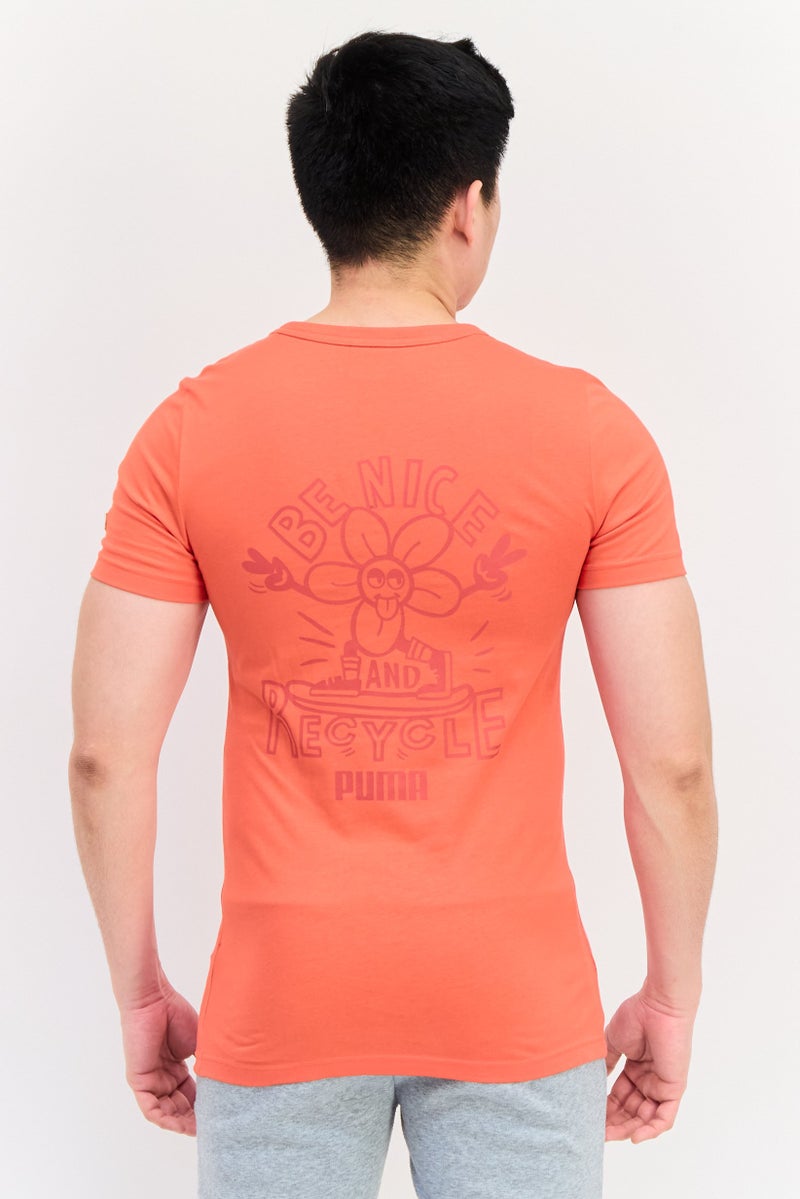 PUMA Men Slim Fit Short Sleeves Outdoor T-Shirt, Red - Image 3