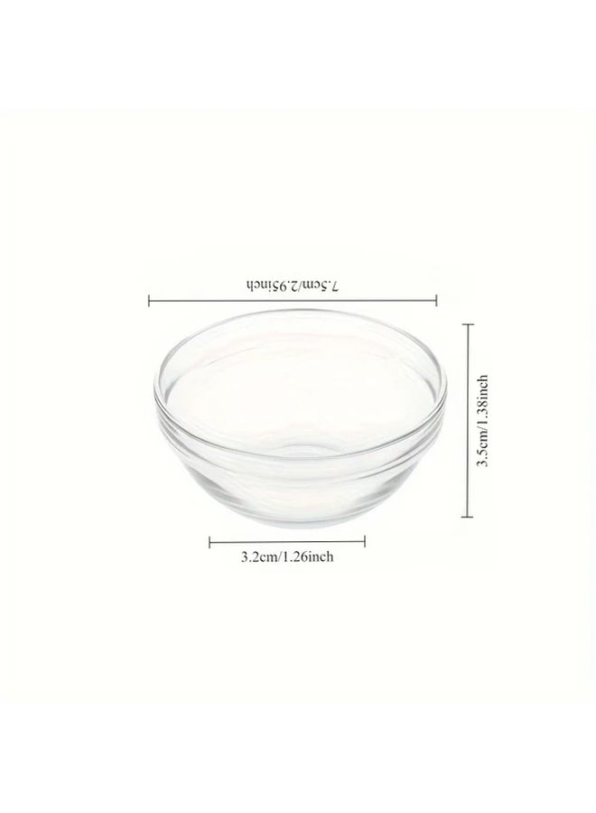 Transparent Mini Glass Dipping Bowls 10pcs Stackable Heat Resistant Dishwasher Safe - Image 5