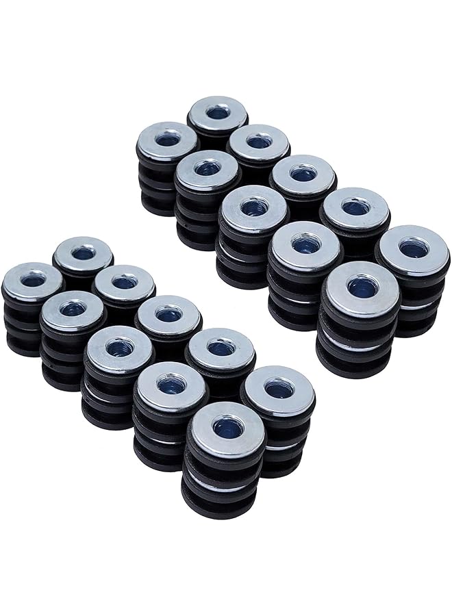 promass 40 Sets Motorcycle M6 Rubber Grommets Kit Fairing Cowling Pieces Buffer Washer Pressure Relief Cushion Universal for Most Motorbikes - Image 1