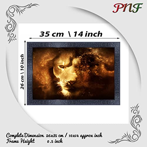 pnf Poster And Frames Tiger Wall Painting With Acrylic Sheet | For Living Room, Bedroom | Home Decoration Item | Best Gifting Option (10 * 14inch,Multicolour,Synthetic) 19689 - Image 2