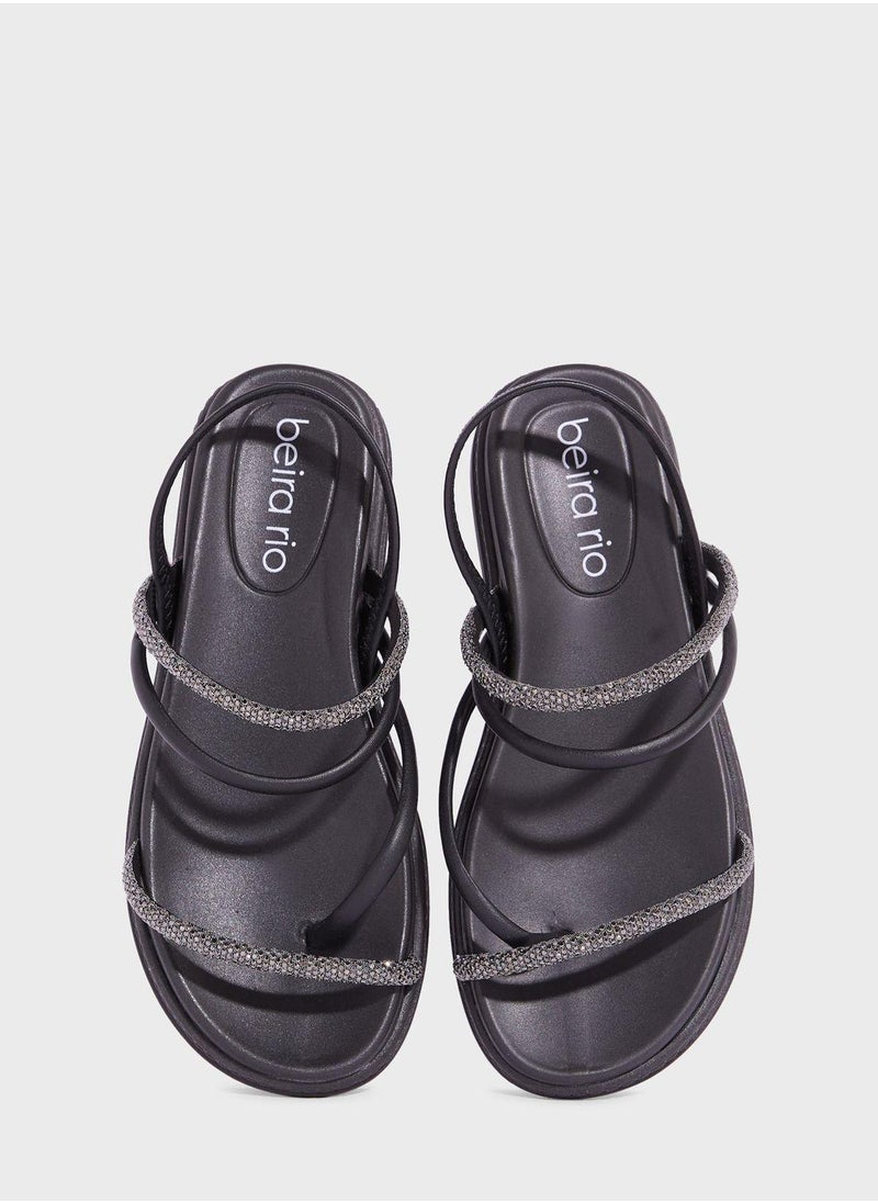 Beira Rio Margot Multi Strap Flat Sandals  - Image 4