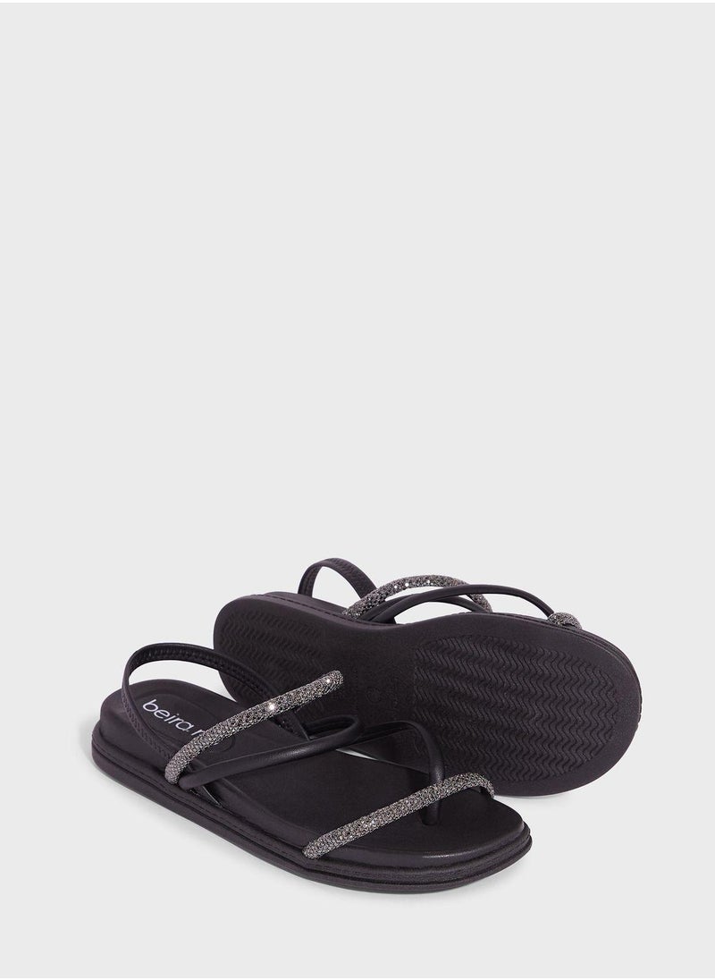 Beira Rio Margot Multi Strap Flat Sandals  - Image 3