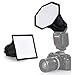 Neewer Neewer NEEWER Upgraded Flash Diffuser Speedlight Softbox Collapsible 2 Pack, (5.9"/15cm Octagon, 6"x5" Rectangular) for - Image 2