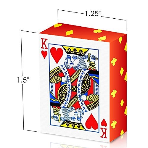 Gamie Pack of 20 Mini Playing Cards Poker Mini Card Deck Miniature 15 Inch Card Set Small Casino Game Cards for Kids and Adults Great Novelty Gift Party Favor for Boys and Girls - Image 5