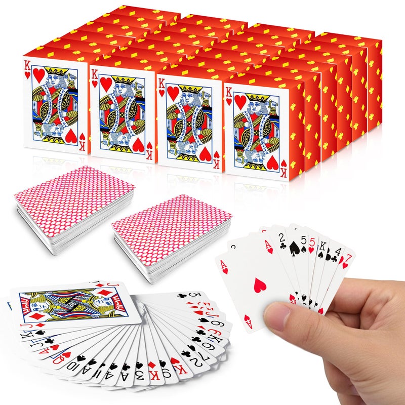 Gamie Pack of 20 Mini Playing Cards Poker Mini Card Deck Miniature 15 Inch Card Set Small Casino Game Cards for Kids and Adults Great Novelty Gift Party Favor for Boys and Girls - Image 4