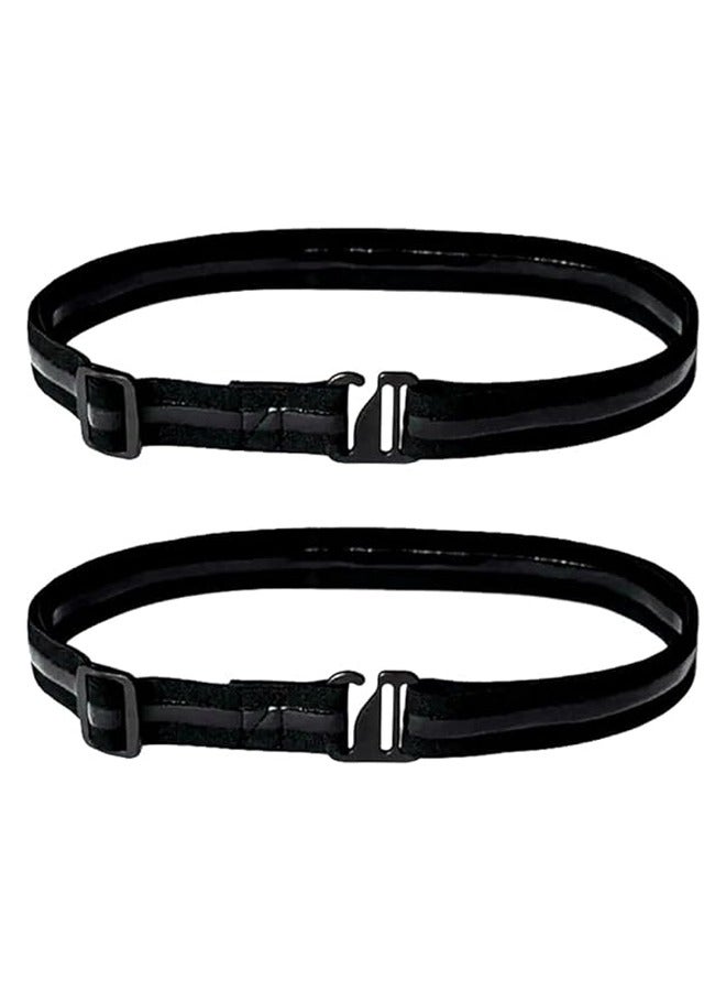 2 Pcs Shirt Stay Belts Keep Shirts Tucked in Non Slip Elastic Holder for Neat Look - Image 1