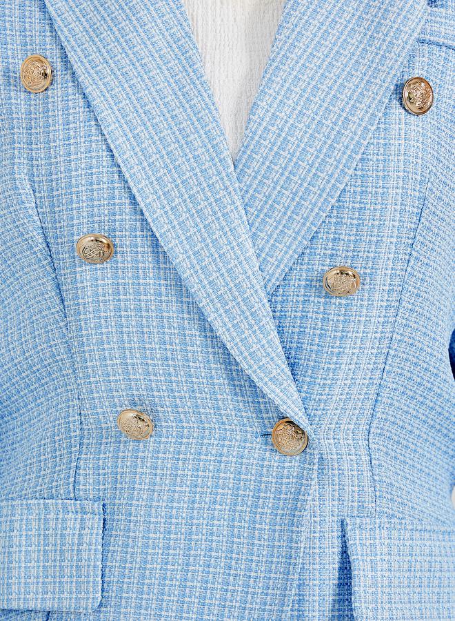 Styli Notch Lapel Oversized Blazer & Straight Fit Pants Co-Ords Set  - Image 4