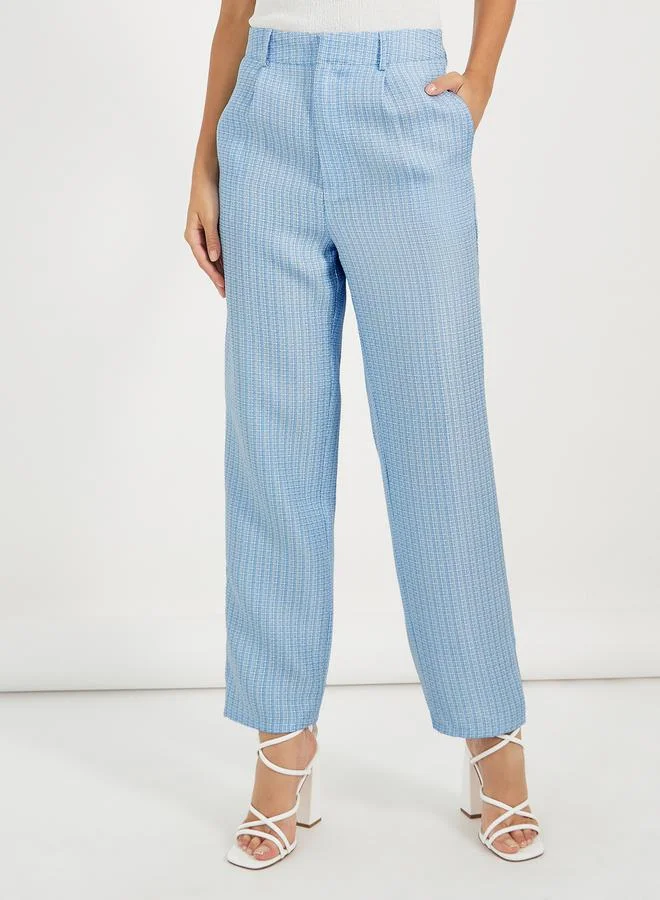 Styli Notch Lapel Oversized Blazer & Straight Fit Pants Co-Ords Set