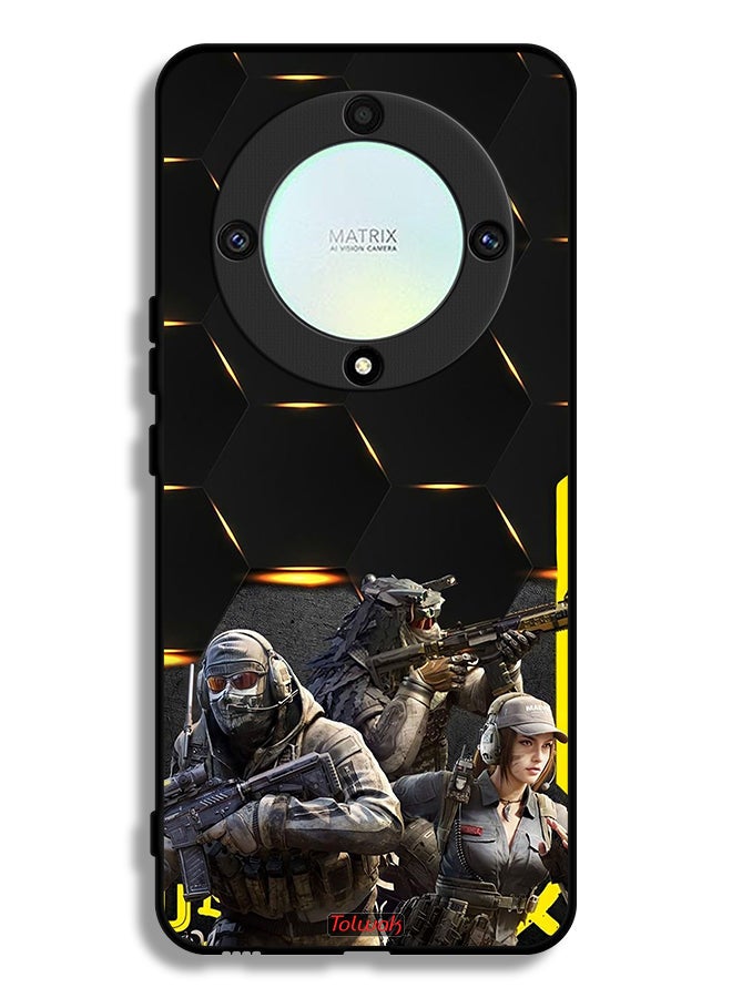 Tolwak غطاء حماية لهاتف Honor X9a بتصميم سايبربانك - Image 1