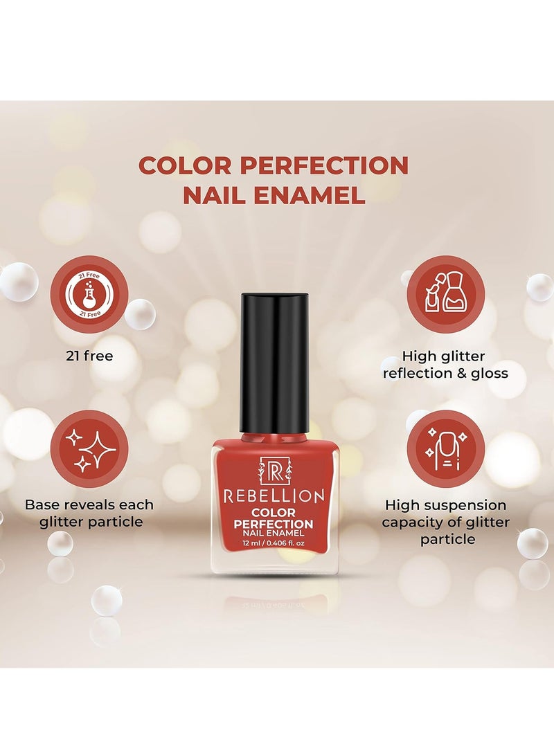 ريبيليان طلاء أظافر ريبيليون كولور بيرفيكشن 12 مل كورال راديانت RG10 - Image 4