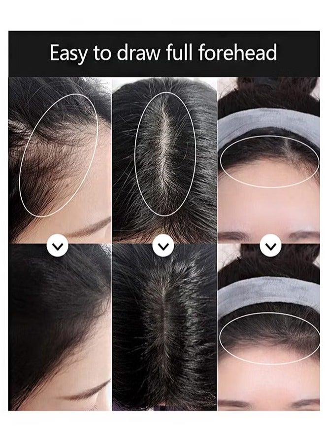 Sevich Hair Shadow Powder，Quick Cover Grey Hair Root Concealer，Eyebrows，Beard Line for Thinning Grey Hairline，Windproof，Sweatproof，Easy to use with mirror（Black 4g） - Image 4