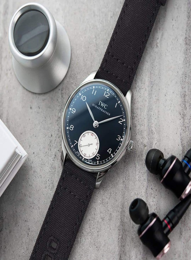 Ritche Christmas Gift Canvas Vintage Quick Release Watch Band 18mm 20mm 22mm 24mm Replacement Watch Straps for Men Women, White Elephant Gifts, Stocking Stuffers for Men, Father's Day gifts, Black - Image 2