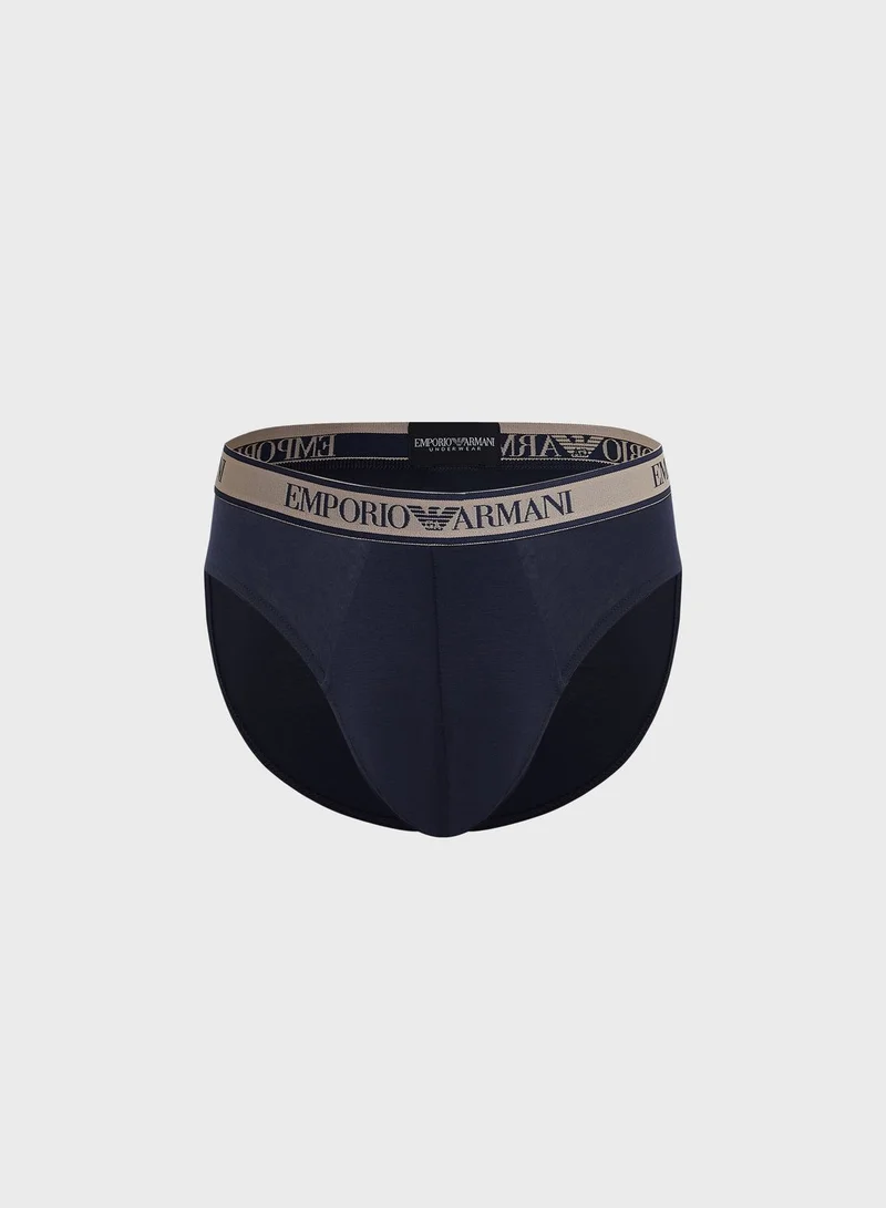 EMPORIO ARMANI 2 Pack Logo Band Assorted Briefs