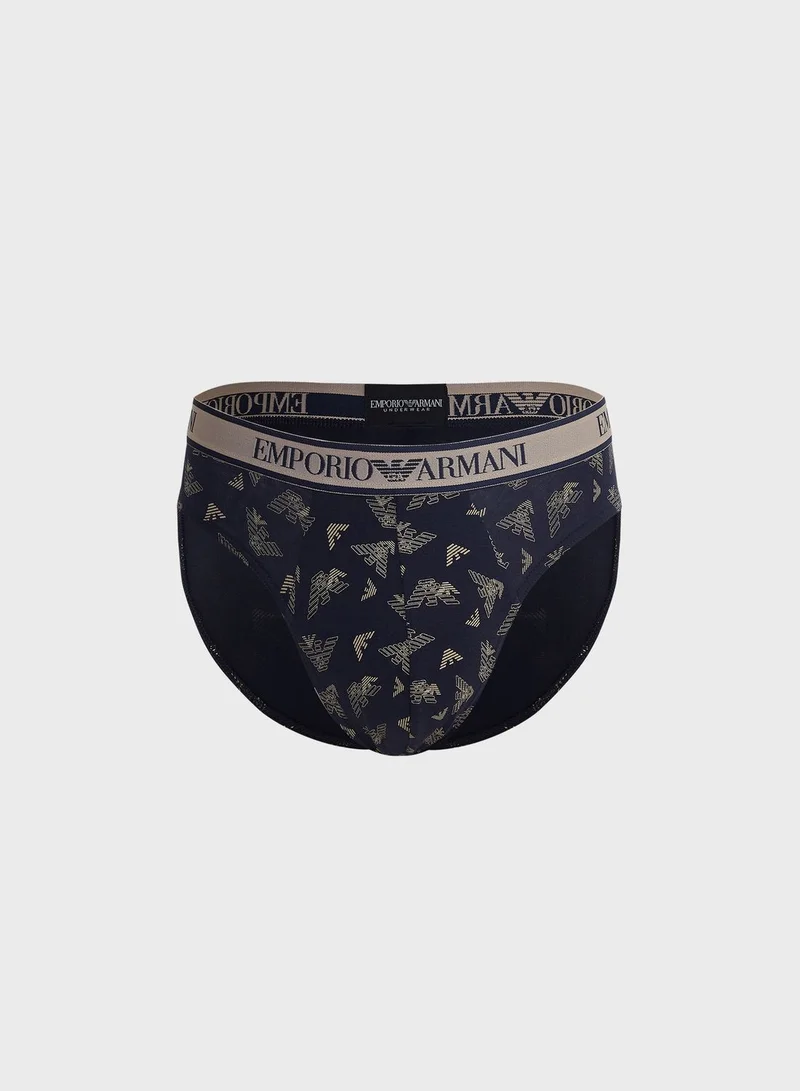 EMPORIO ARMANI 2 Pack Logo Band Assorted Briefs