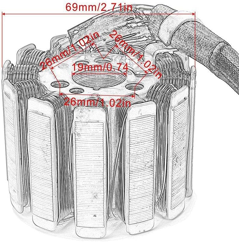 Wivplex Motorcycle Magneto Generator Engine Stator Coil - Image 2