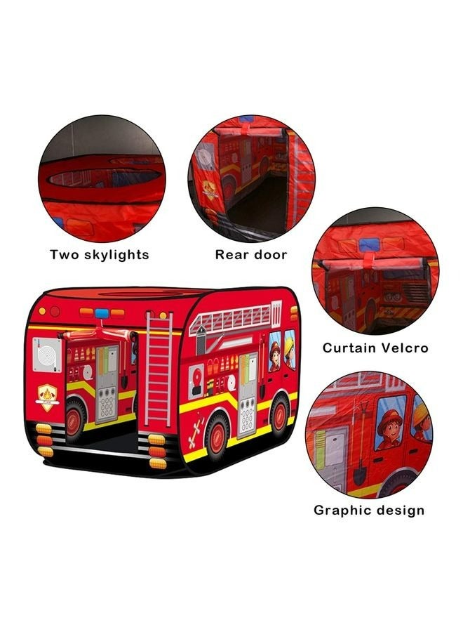 RollsTimi  Fire Engine Bus Shaped Foldable Play Tent - Image 5