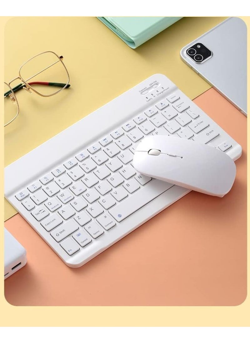 Shopit Universal Wireless Bluetooth Keyboard and Mouse Combo White  - Image 3