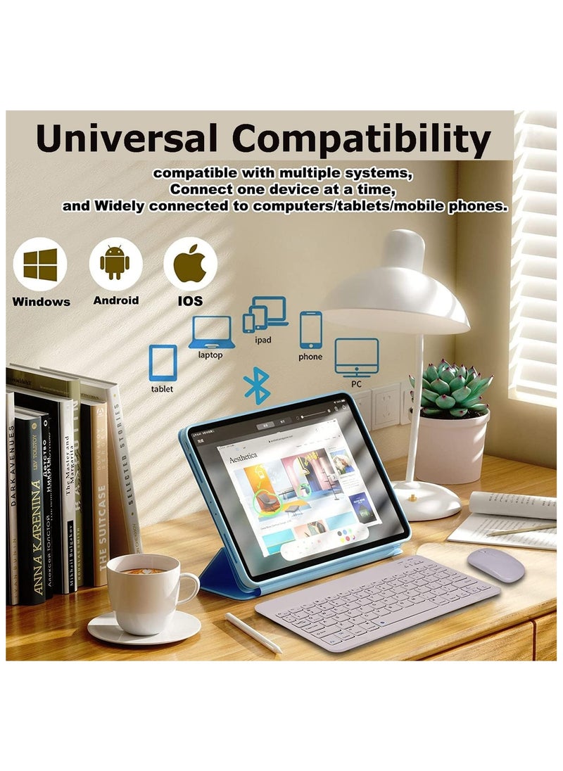 Shopit Universal Wireless Bluetooth Keyboard and Mouse Combo White  - Image 4