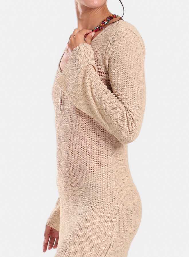 Carina Knitted Long Beach Dress - Image 4