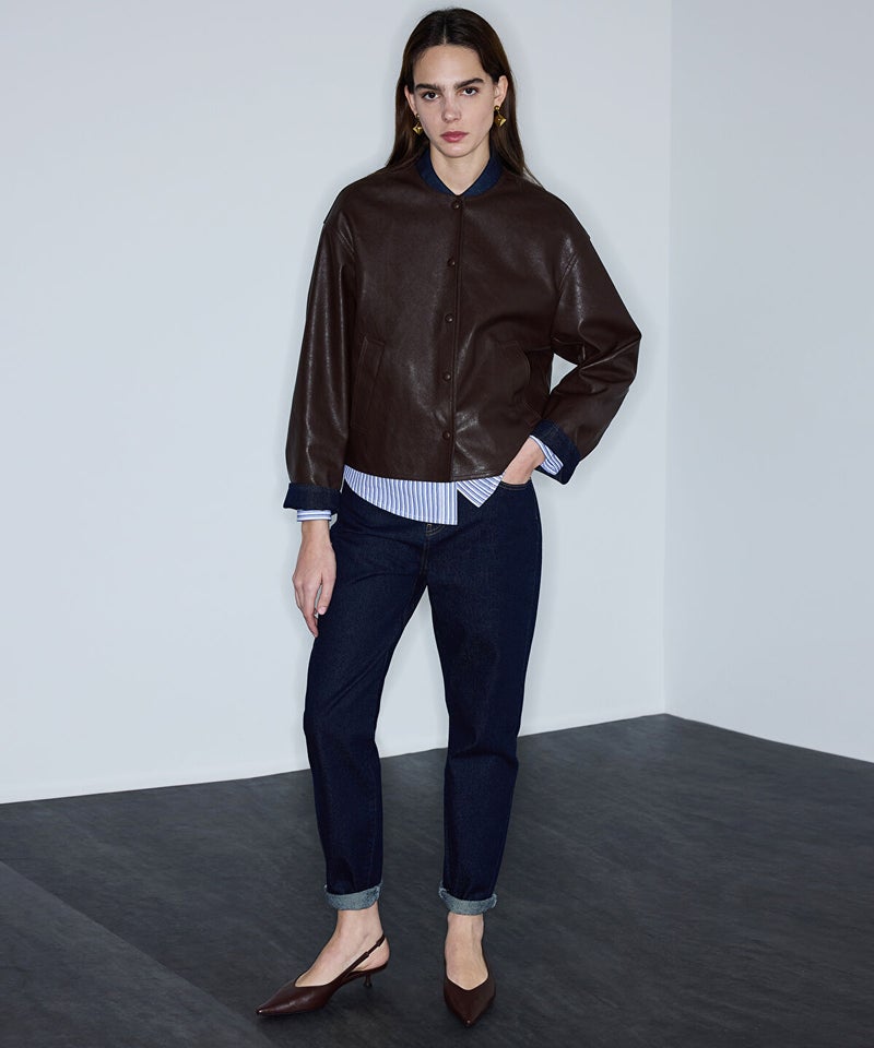 Ipekyol Leather-Effect Reversible Coat - Image 3