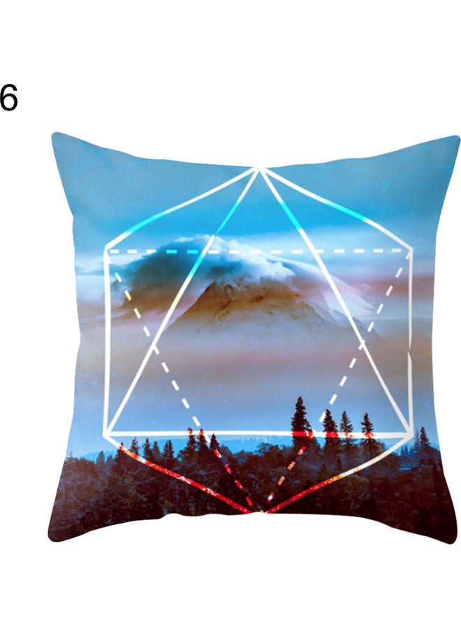 NIBEMINENT Scenery Printed Pillow Cover Multicolour