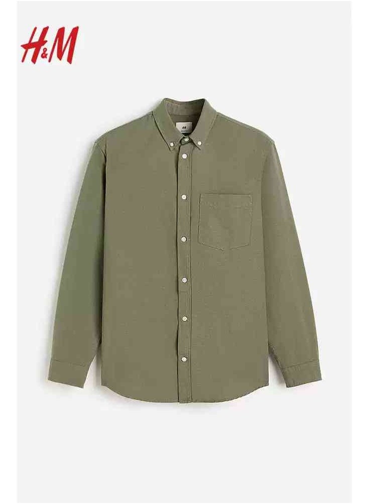 H and M - HM Autumn New Fashionable Casual Loose Long Sleeved Shirt - Image 1