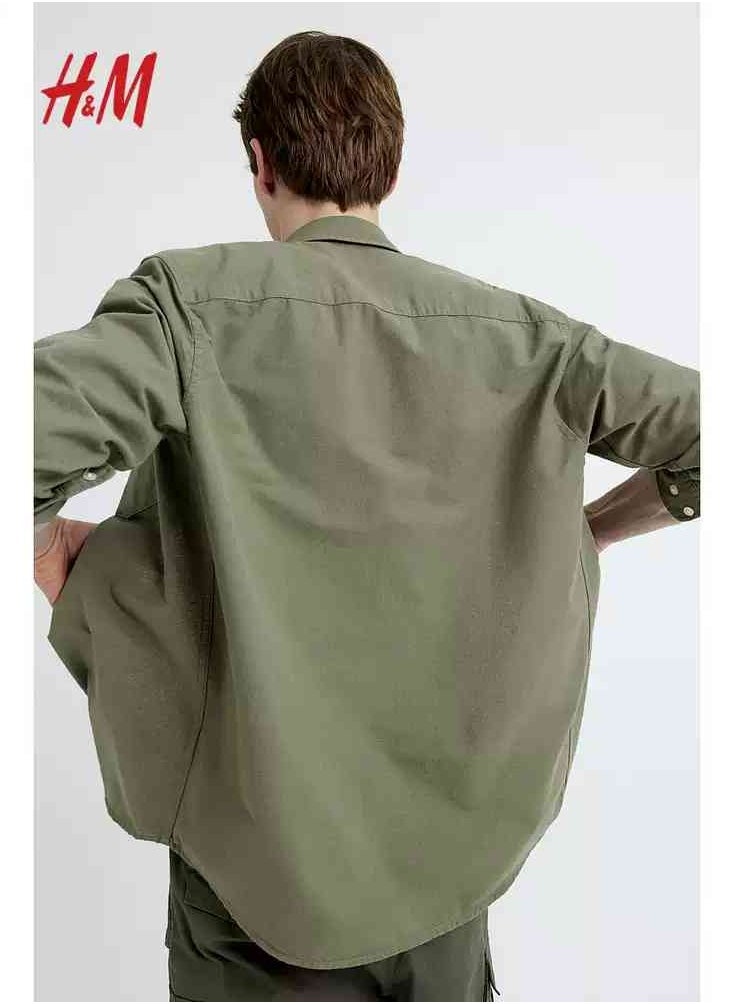 H and M - HM Autumn New Fashionable Casual Loose Long Sleeved Shirt - Image 1