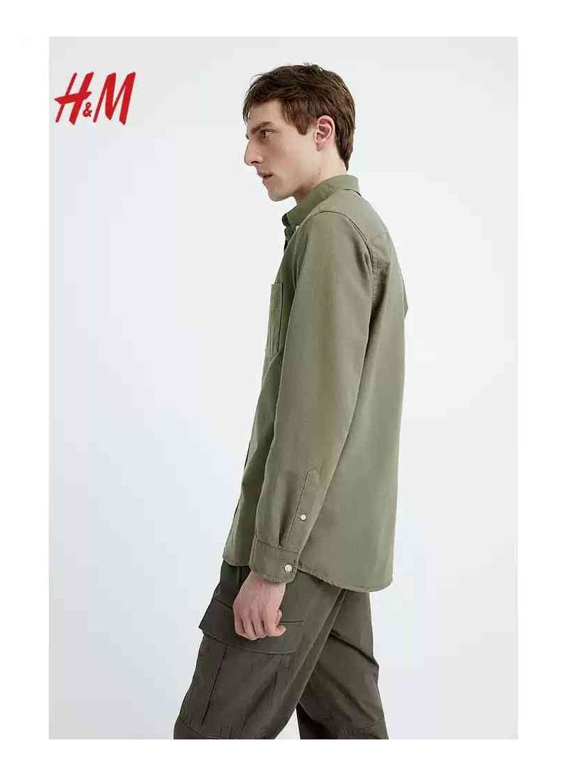H and M - HM Autumn New Fashionable Casual Loose Long Sleeved Shirt - Image 1