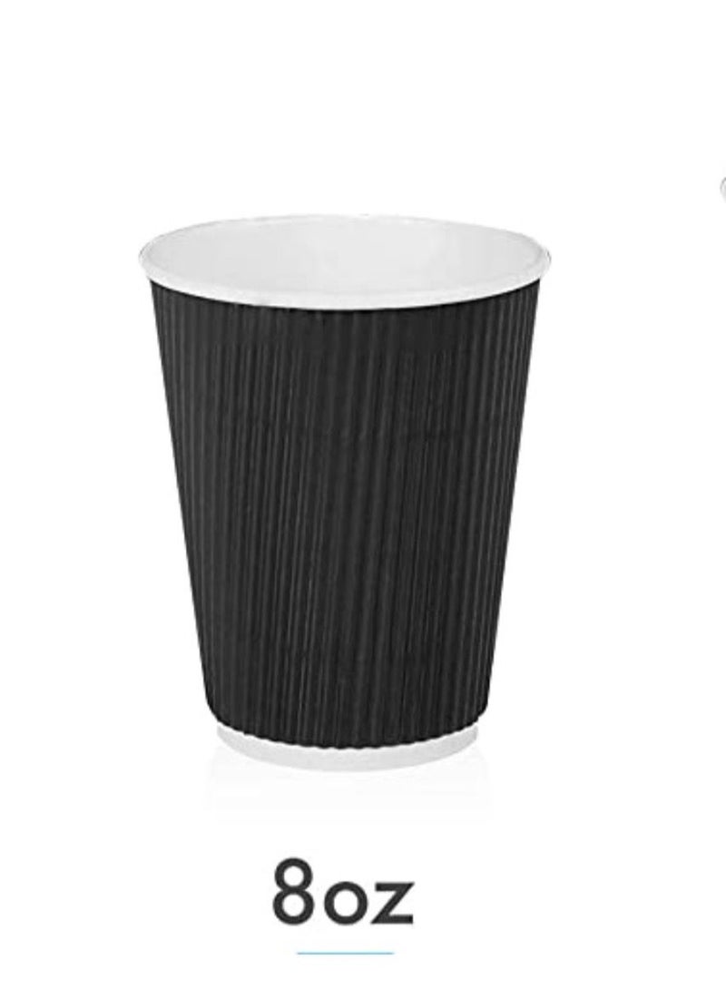 3 Layer Disposable Corrugated Paper Cups For Hot Coffee Suitable For Hot And Cold Drinks 50 Pieces  - Image 2