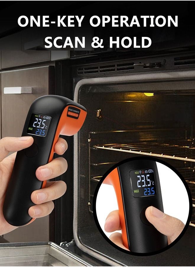 INKBIRD - INKBIRD Infrared Thermometer Gun INK-IFT02 For Cooking Non-Contact IR Laser Temperature Gauge One-Key Operate Auto Off -50℃~550℃ Temp Range Ideal For Grilling Brewing Car Maintenance - Image 1