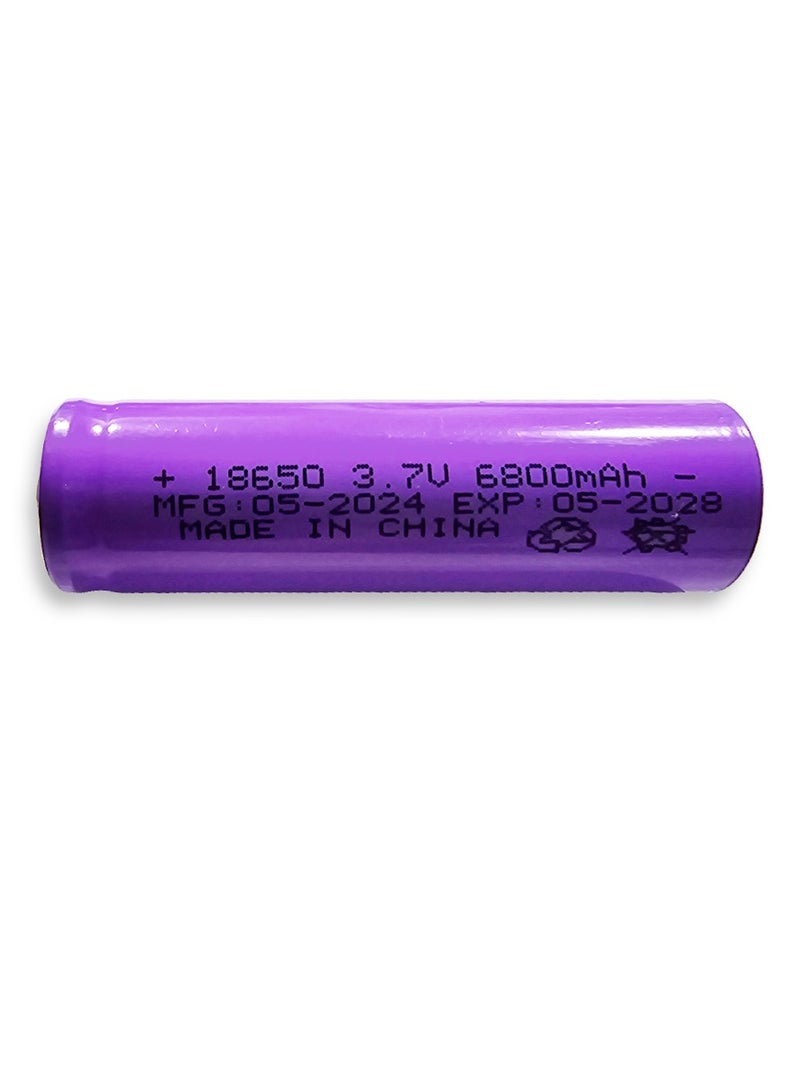 Battery with head , 3.7V / 6800mAh / (AA) , Rechargeable for LED Toy Light , Flashlights , Power Bank , Electronic Devices, 1pc  - Image 2