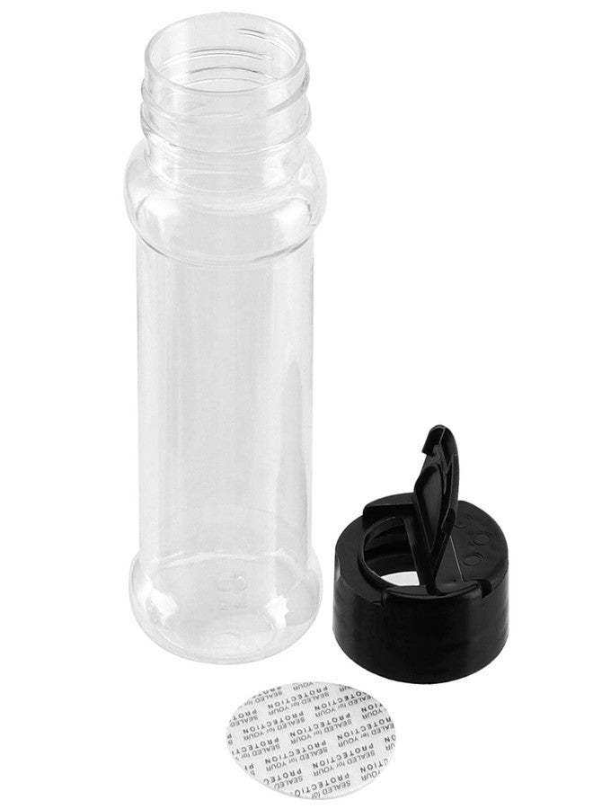 MUKLEI 60 Pack 3.5oz Clear Plastic Spice Jars with Black Shaker Lids, Plastic Seasoning Containers, Empty Spice Jars Bottles for Pepper - Image 4