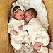 Anano Reborn Baby Dolls Silicone Full Body 19 in Realistic Baby Doll Twins Girl That Look Real Newborn Full Body Silicone Babys Doll Real Life Babys Dolls Twins with Accessories - Image 4
