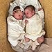 Anano Reborn Baby Dolls Silicone Full Body 19 in Realistic Baby Doll Twins Girl That Look Real Newborn Full Body Silicone Babys Doll Real Life Babys Dolls Twins with Accessories - Image 2
