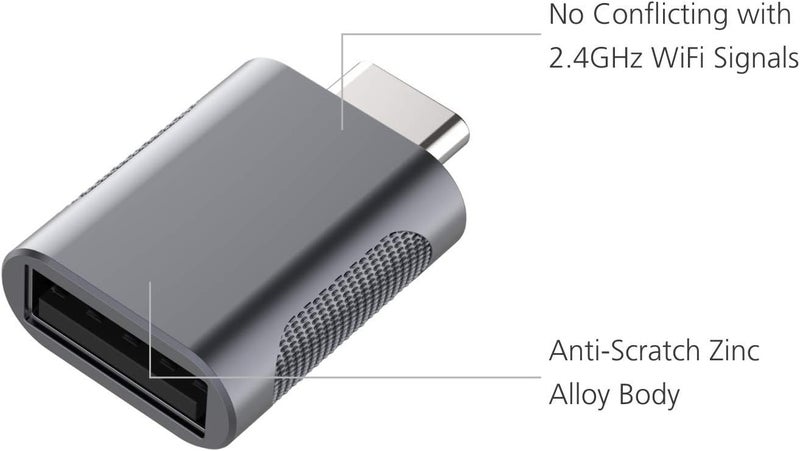 نوندا محول USB C إلى USB 3.0 (عبوة من 2)، محول USB إلى USB C، USB Type-C إلى USB، محول Thunderbolt 4/3 إلى USB أنثى OTG لـ MacBook Pro 2021، MacBook Air 2020، iPad Pro 2021، والمزيد من أجهزة Type-C - Image 3
