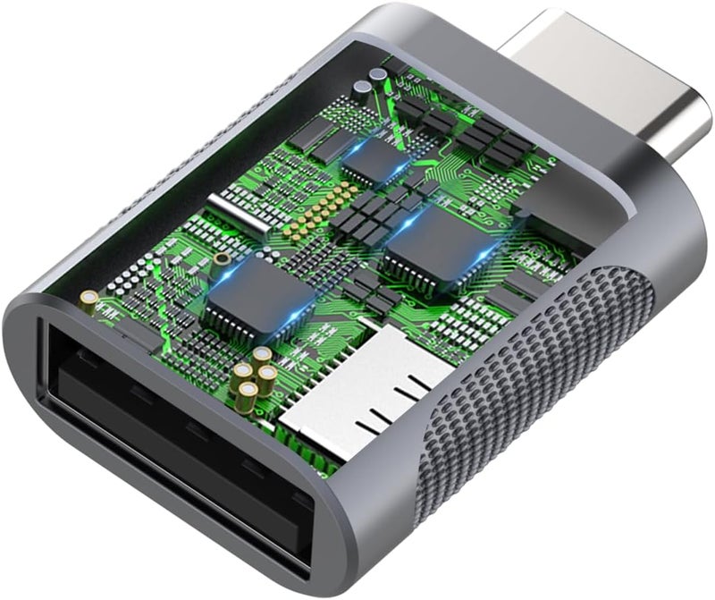نوندا محول USB C إلى USB 3.0 (عبوة من 2)، محول USB إلى USB C، USB Type-C إلى USB، محول Thunderbolt 4/3 إلى USB أنثى OTG لـ MacBook Pro 2021، MacBook Air 2020، iPad Pro 2021، والمزيد من أجهزة Type-C - Image 2
