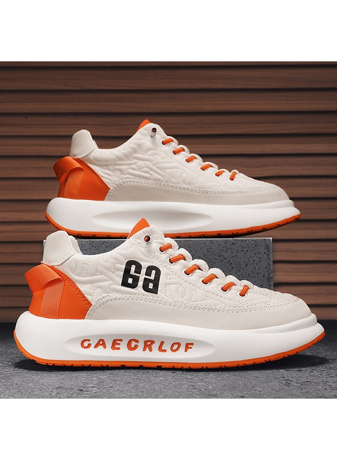 GG Men's Trendy Street Style Chunky Shoes, Comfy Non Slip Lace Up Durable Soft Sole Sneakers For Men's Outdoor Activities - Image 3