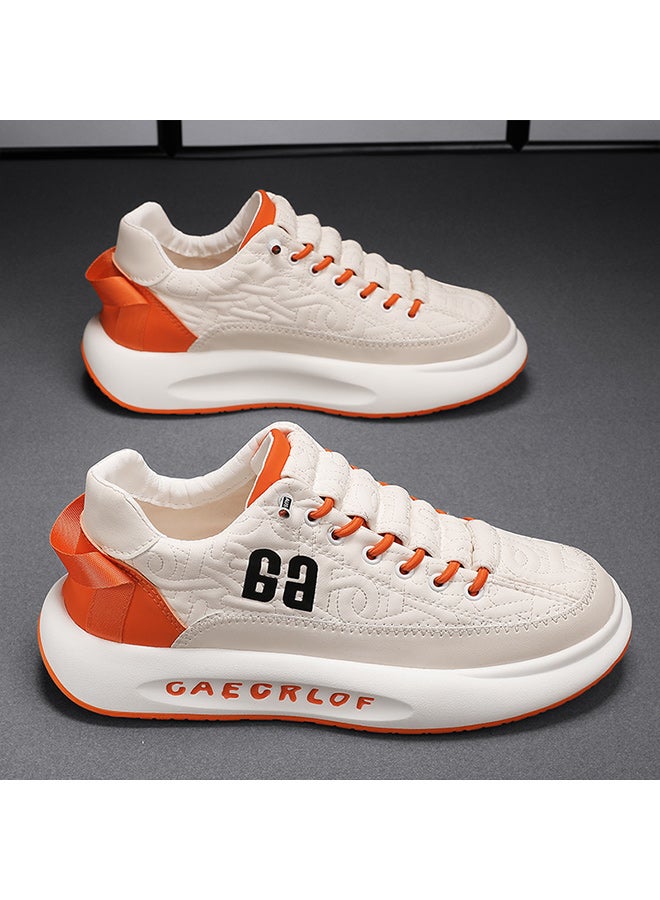 GG Men's Trendy Street Style Chunky Shoes, Comfy Non Slip Lace Up Durable Soft Sole Sneakers For Men's Outdoor Activities - Image 2