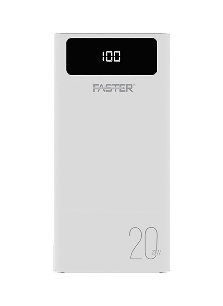 Faster 20000 mAh Power Bank - 20W Fast Charging Portable Charger - Laptop Mobile Charger Portable with 2 USB A Ports & 1 USB C Port - Battery Pack For Laptop MacBook Dell iPhone Samsung - Compact Design with Digital Display  - Image 2