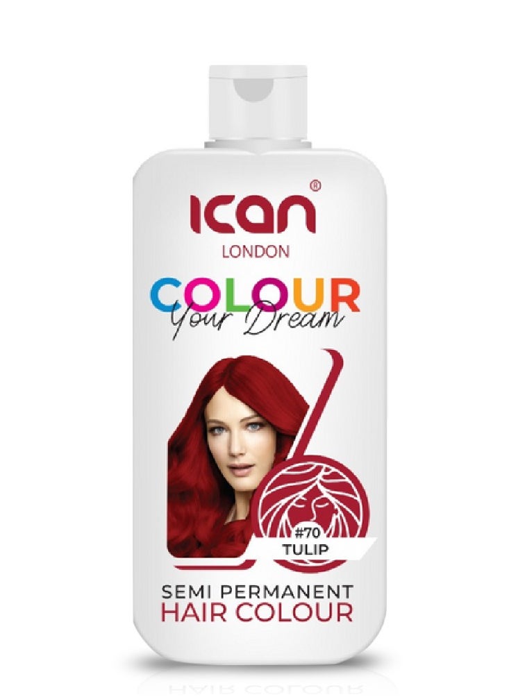 iCan London ican London Colour Your Dream Semi Permanent Hair Color 100ml (70-TULIP) 