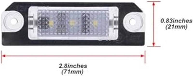Wivplex 2Pcs White License Plate Light - Image 4