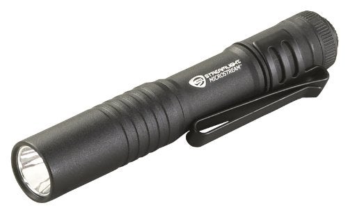Streamlight 66318 MicroStream 45Lumen Everyday Carry Pocket Flashlight with AAA Alkaline Battery Black - Image 1