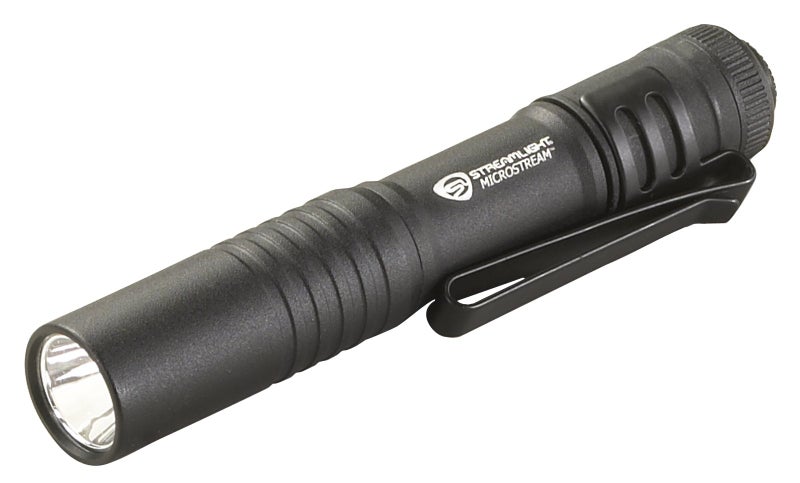 Streamlight 66318 MicroStream 45Lumen Everyday Carry Pocket Flashlight with AAA Alkaline Battery Black - Image 2