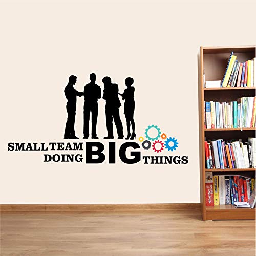 StickMe 'Small Team Doing Big Things - Office - Inspirational - Motivational - Quotes - Wall Sticker' -SM829 (Multi Colour, Vinyl - 90cm X 55 cm), Self-Adhesive - Image 4