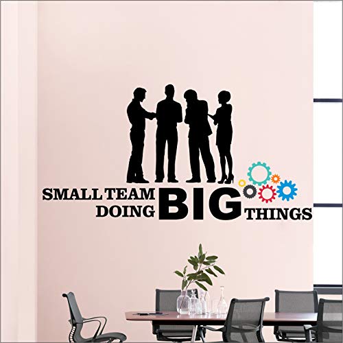 StickMe 'Small Team Doing Big Things - Office - Inspirational - Motivational - Quotes - Wall Sticker' -SM829 (Multi Colour, Vinyl - 90cm X 55 cm), Self-Adhesive - Image 2