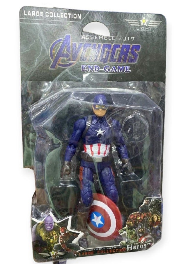 AVENGERS Capitan America Action Figure Hero Toy Set - Superhero Action Figure with Lights - Best Gift for Boys - Image 2