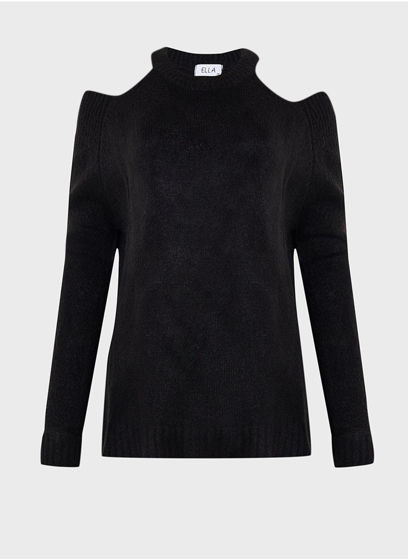 ايلا بلس Cold Shoulder Sweater  - Image 1