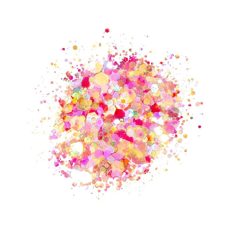 Kiara Sky 3D Glitter Nail Art | Sprinkle On Collection 1 oz | Mix with Acrylic, Gel Polish or dip Powder | Citrus Got Real - Image 2