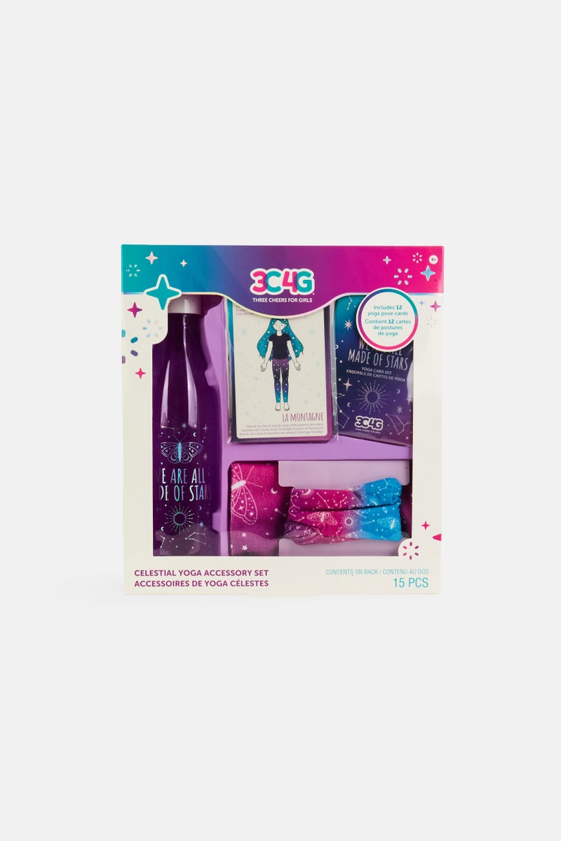 3C4G Kids Girl Celestial Yoga Accessory Set, Muticolor - Image 1